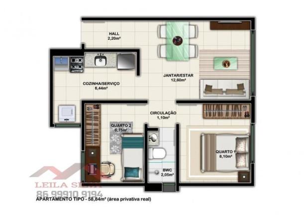 Apartamento, 2 quartos - Foto 11