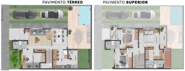Casa de Condomínio, 3 quartos - Foto 3