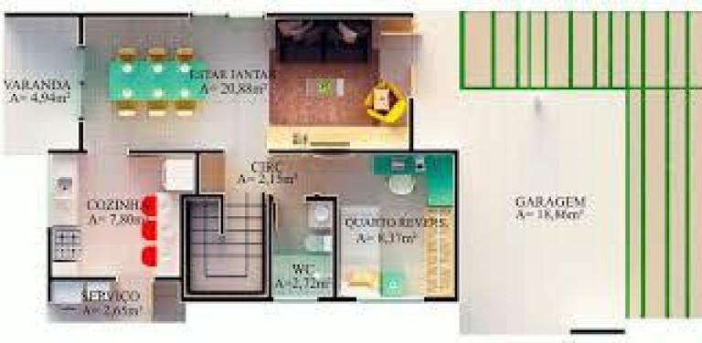 Casa de Condomínio, 4 quartos - Foto 3