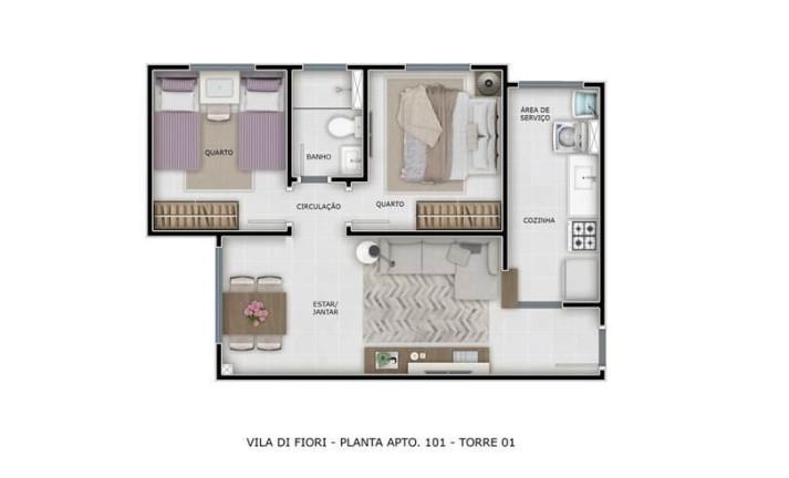 Apartamento, 2 quartos - Foto 5