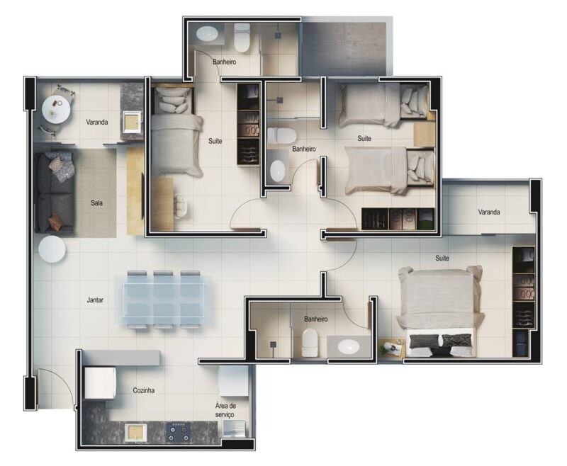 Apartamento, 3 quartos - Foto 10