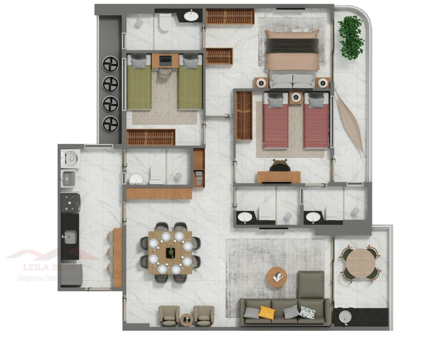 Apartamento, 3 quartos - Foto 2