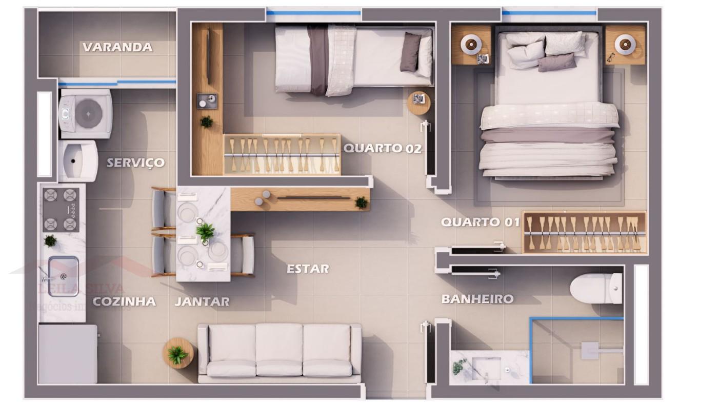 Apartamento, 2 quartos - Foto 2