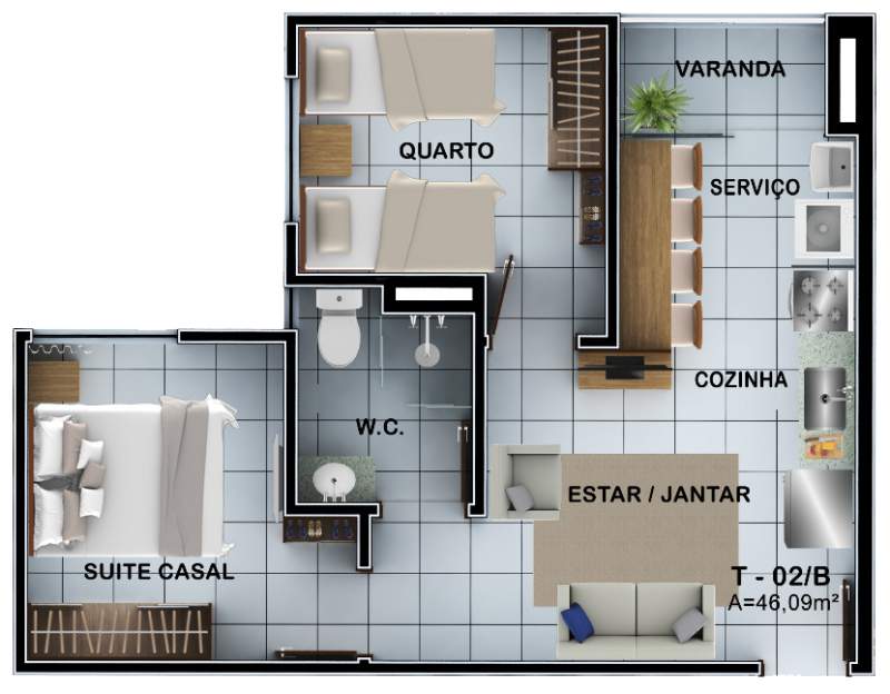 Apartamento, 3 quartos - Foto 16