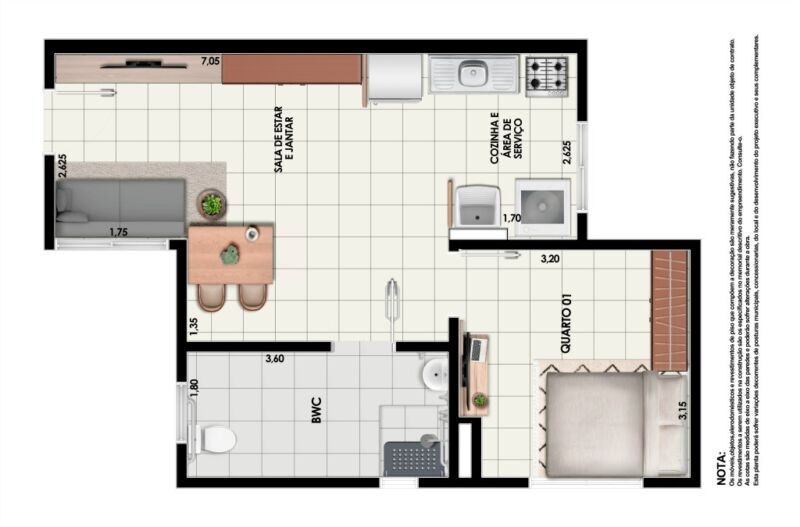 Apartamento, 2 quartos - Foto 2